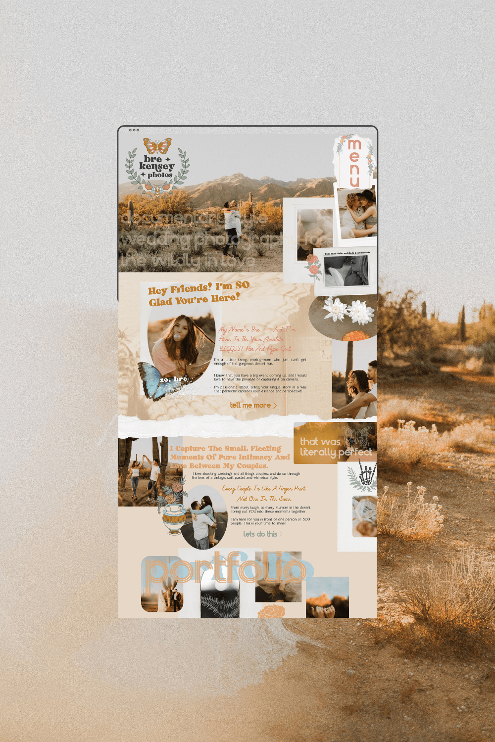 Vintage Photography Brand and Web Design for wedding photographer