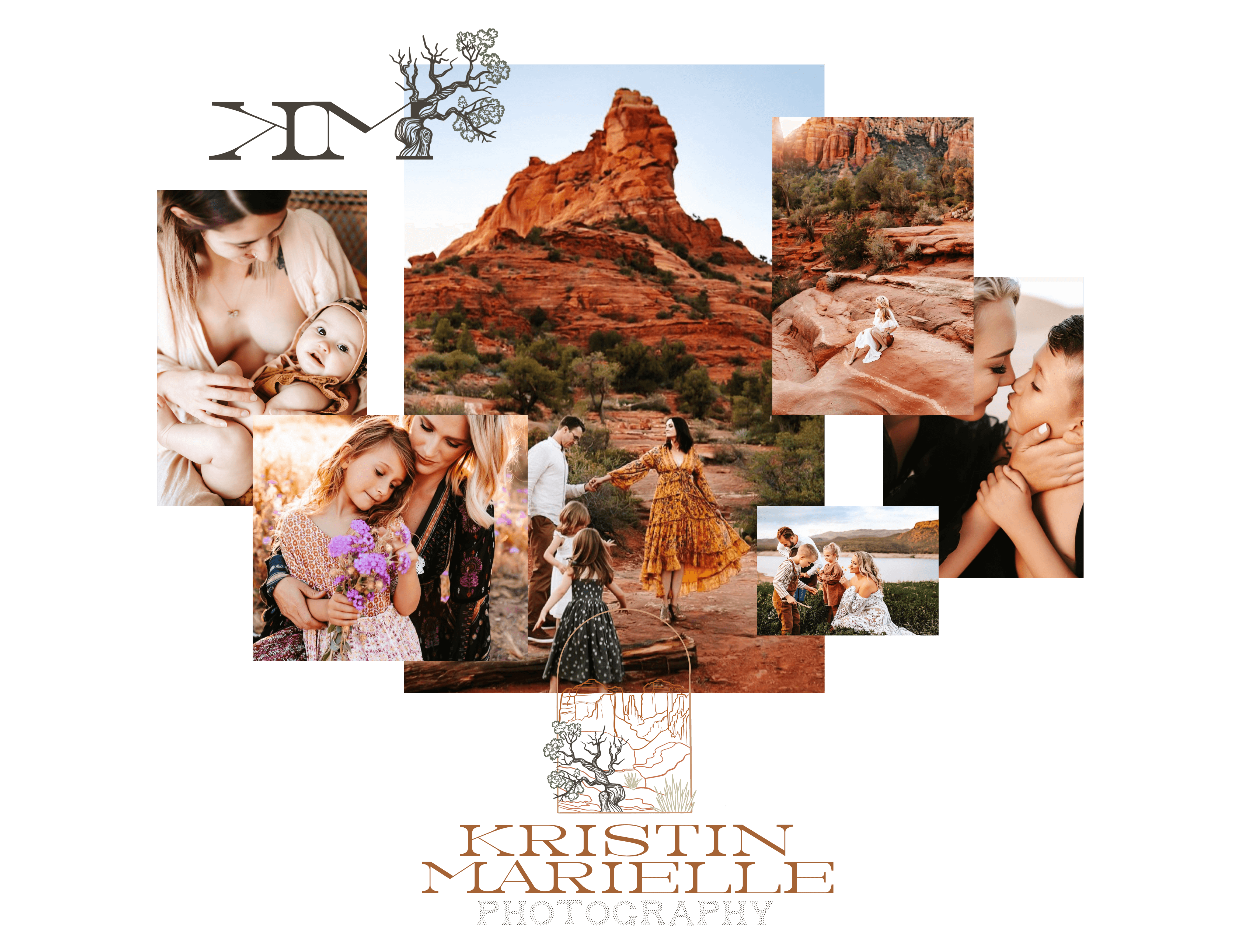 A desert inspired brand design for a family photographer based in Arizona. Design by House of W, a brand and web designer for photographers and creatives. 