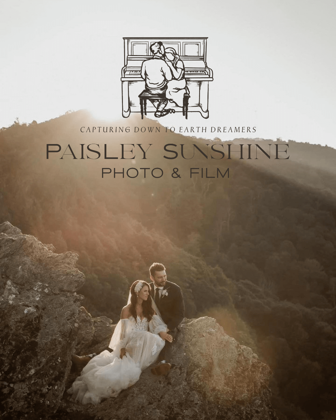 Romantic Photography Brand Design for wedding photographer