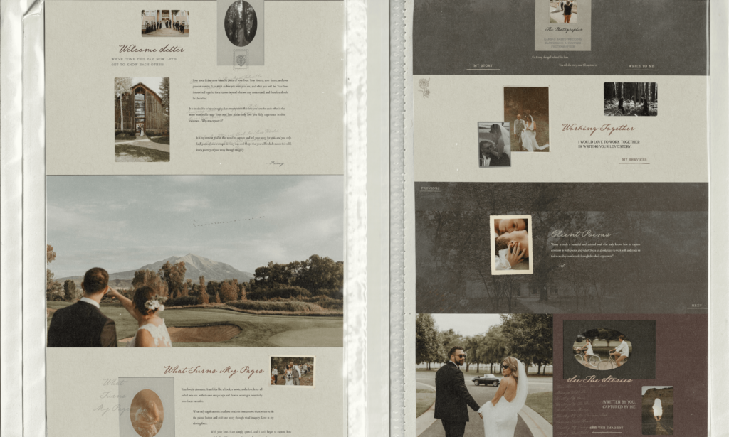 Wedding Photography Brand and Website Design