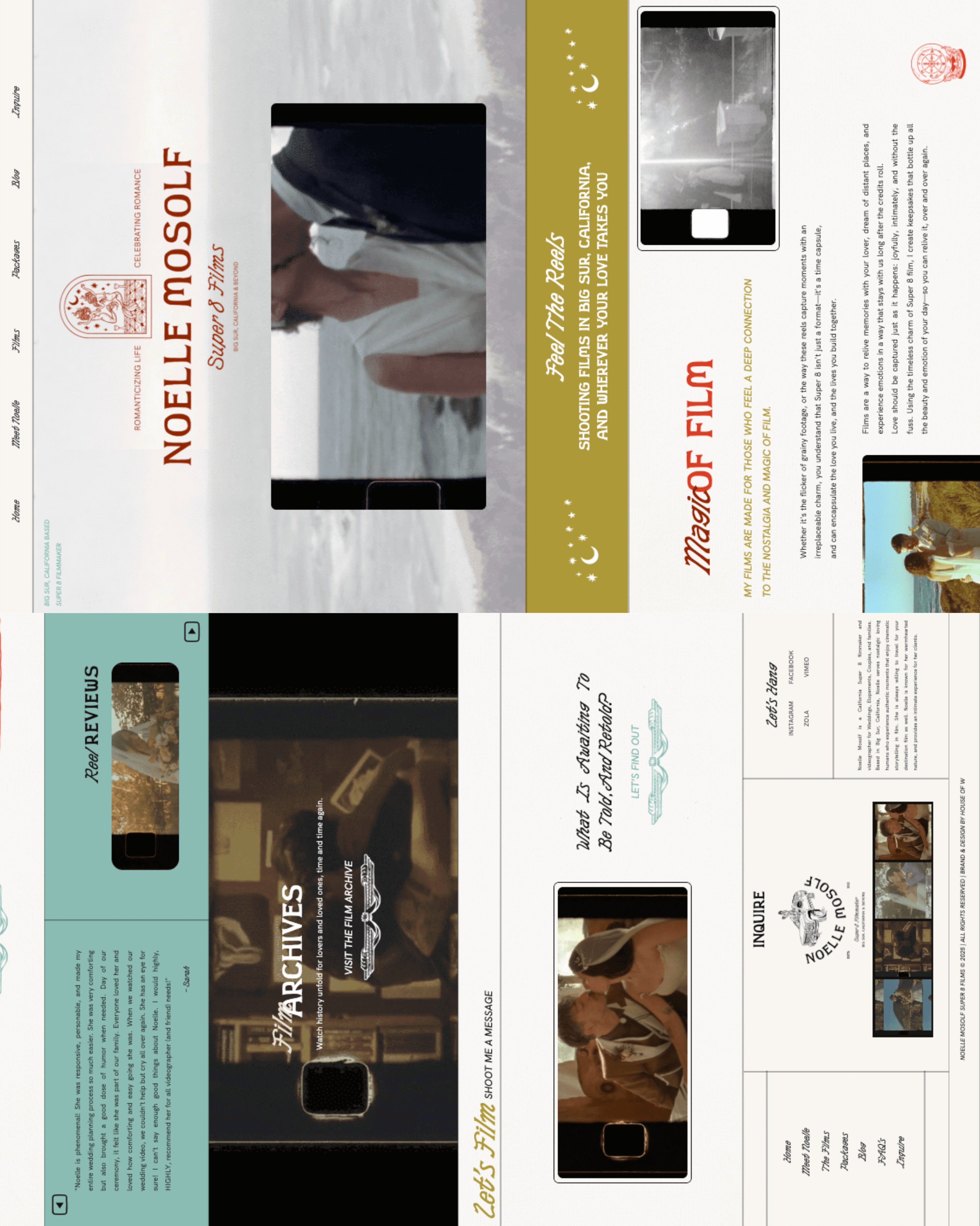 Super 8 Filmmaker Branding & Website Design