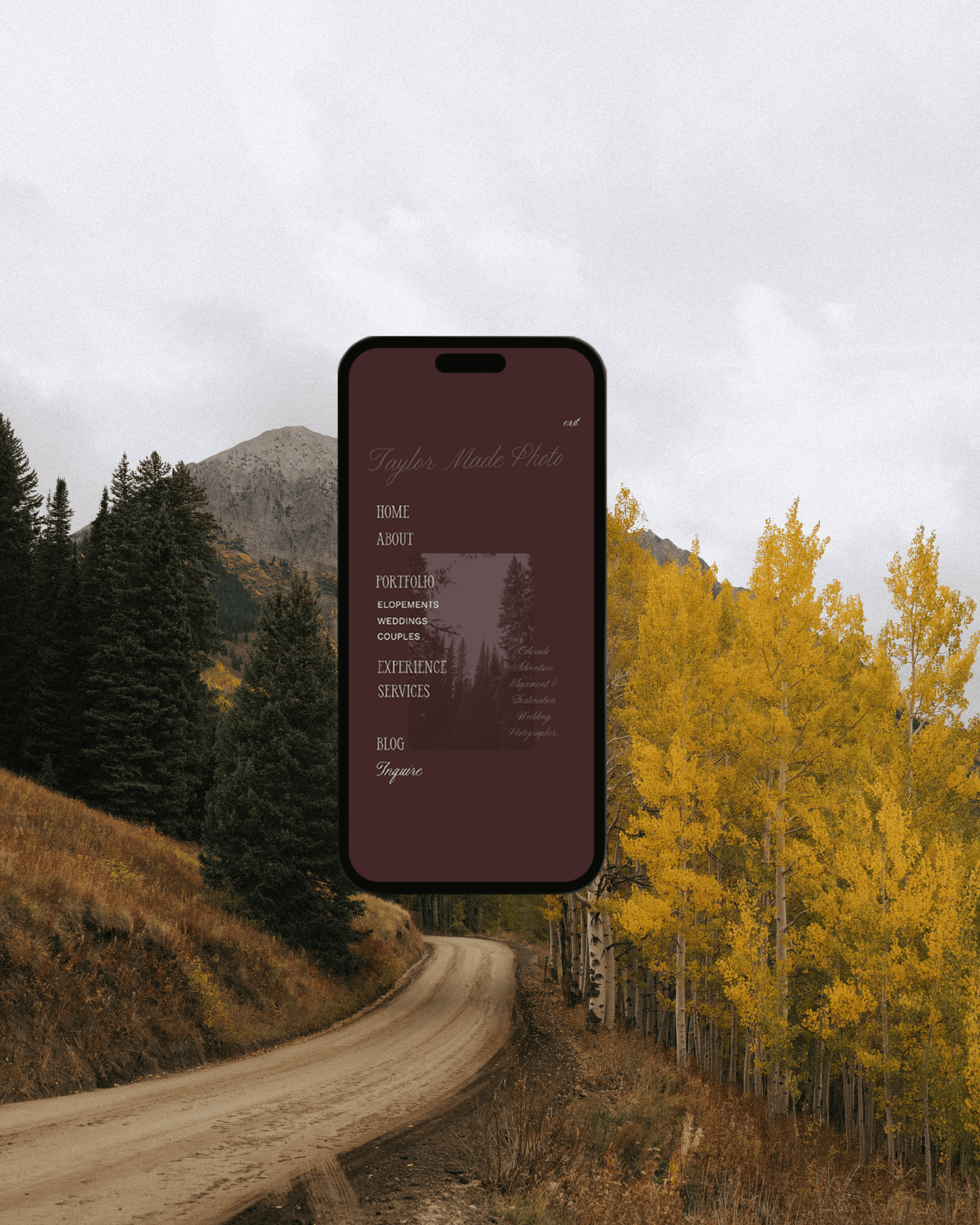 Elopement Photographer Website Design