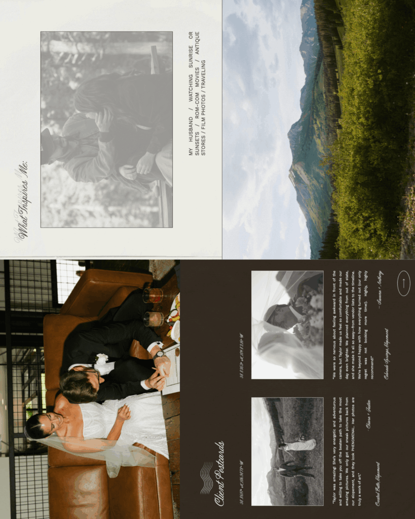 Elopement Photographer Website Design