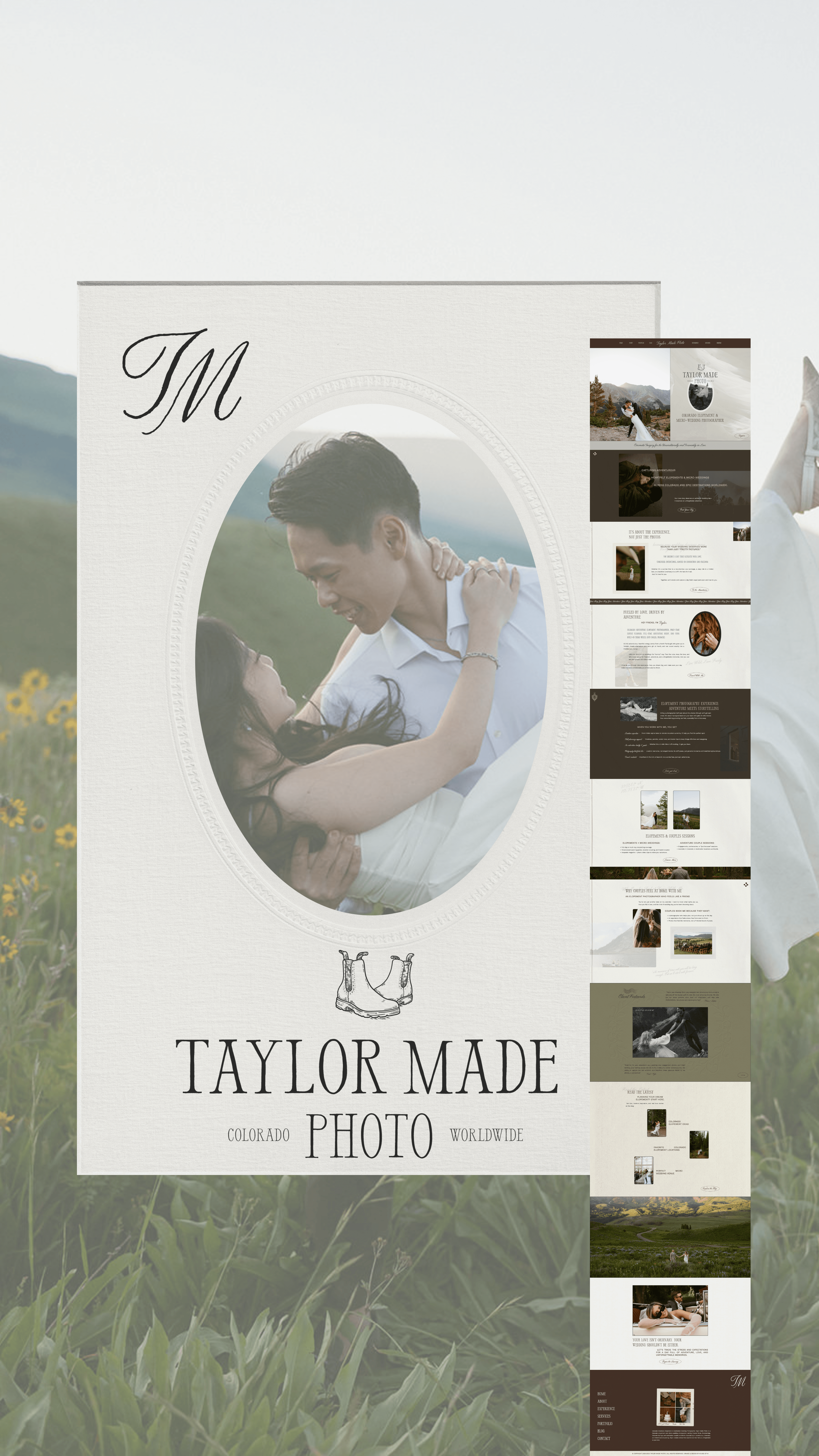 Cinematic Brand & Website Design for Adventure Elopement Photographer